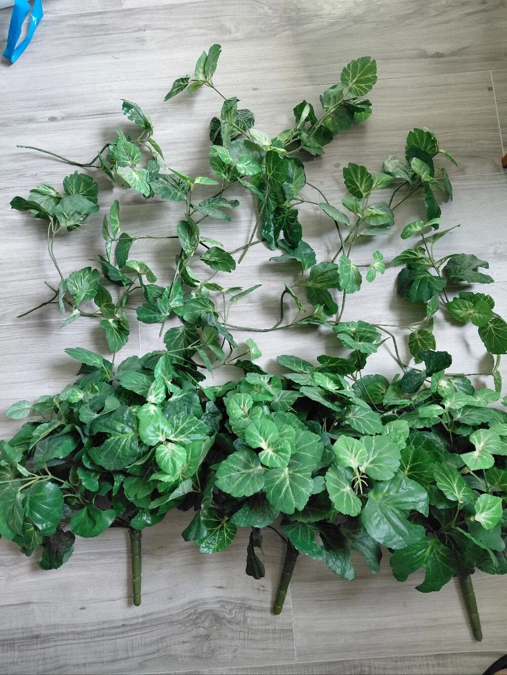 Large Faux Greenery Lot Bushes Stems Faux Foliage Begonia Geranium Stems Decor